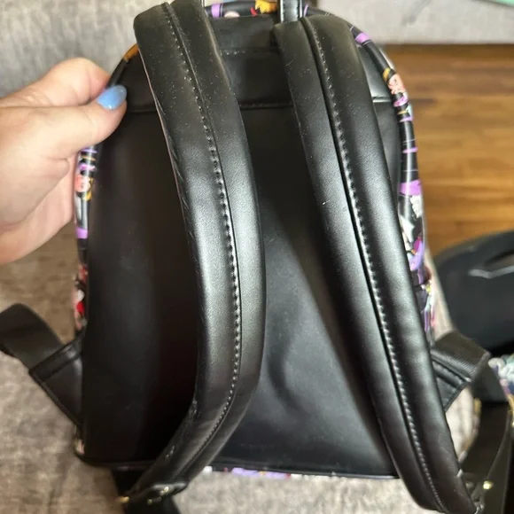 Loungefly Black and Purple Haunted Mansion Backpack - Picture 2 of 3